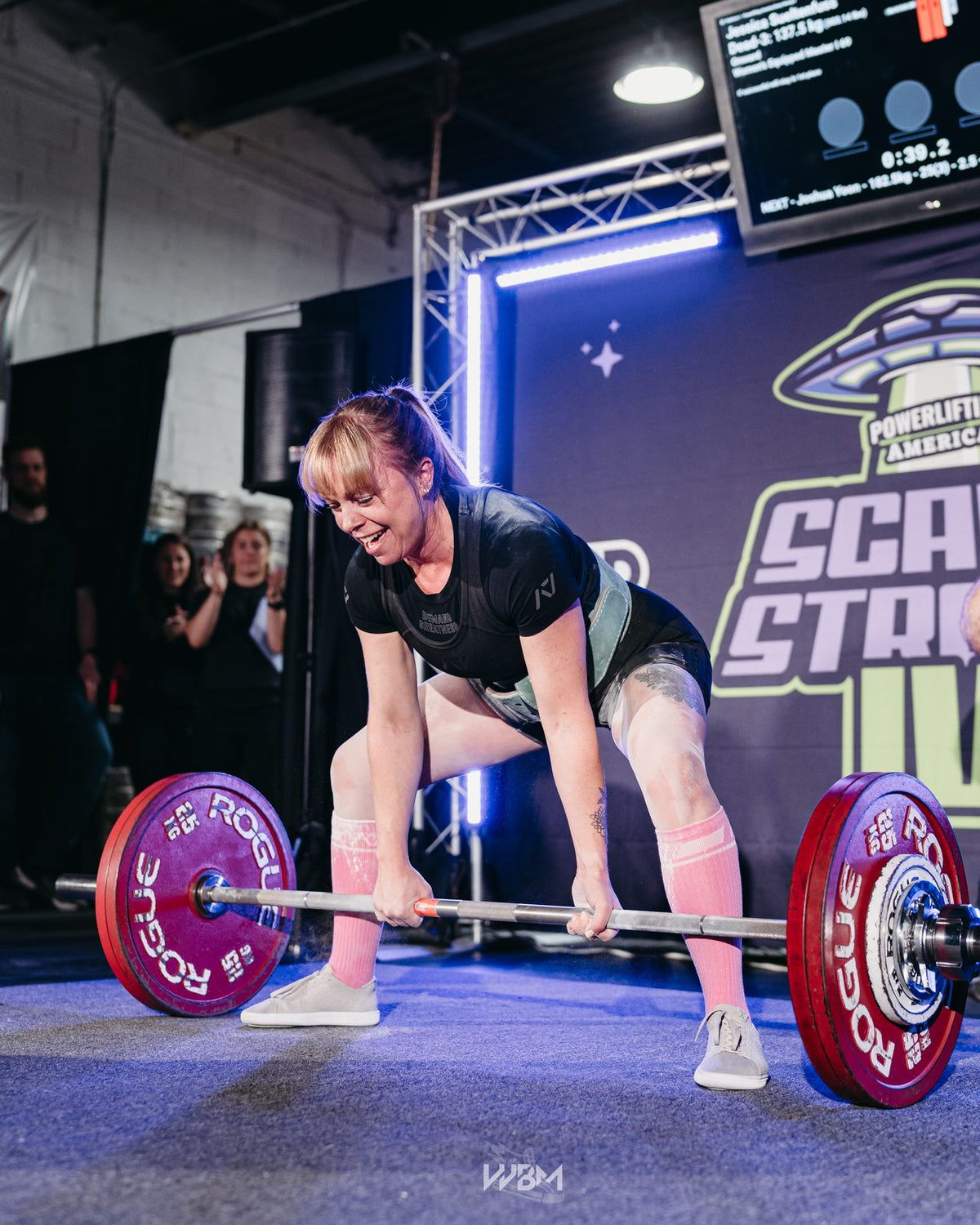 Deadlift setup at Scary Strong